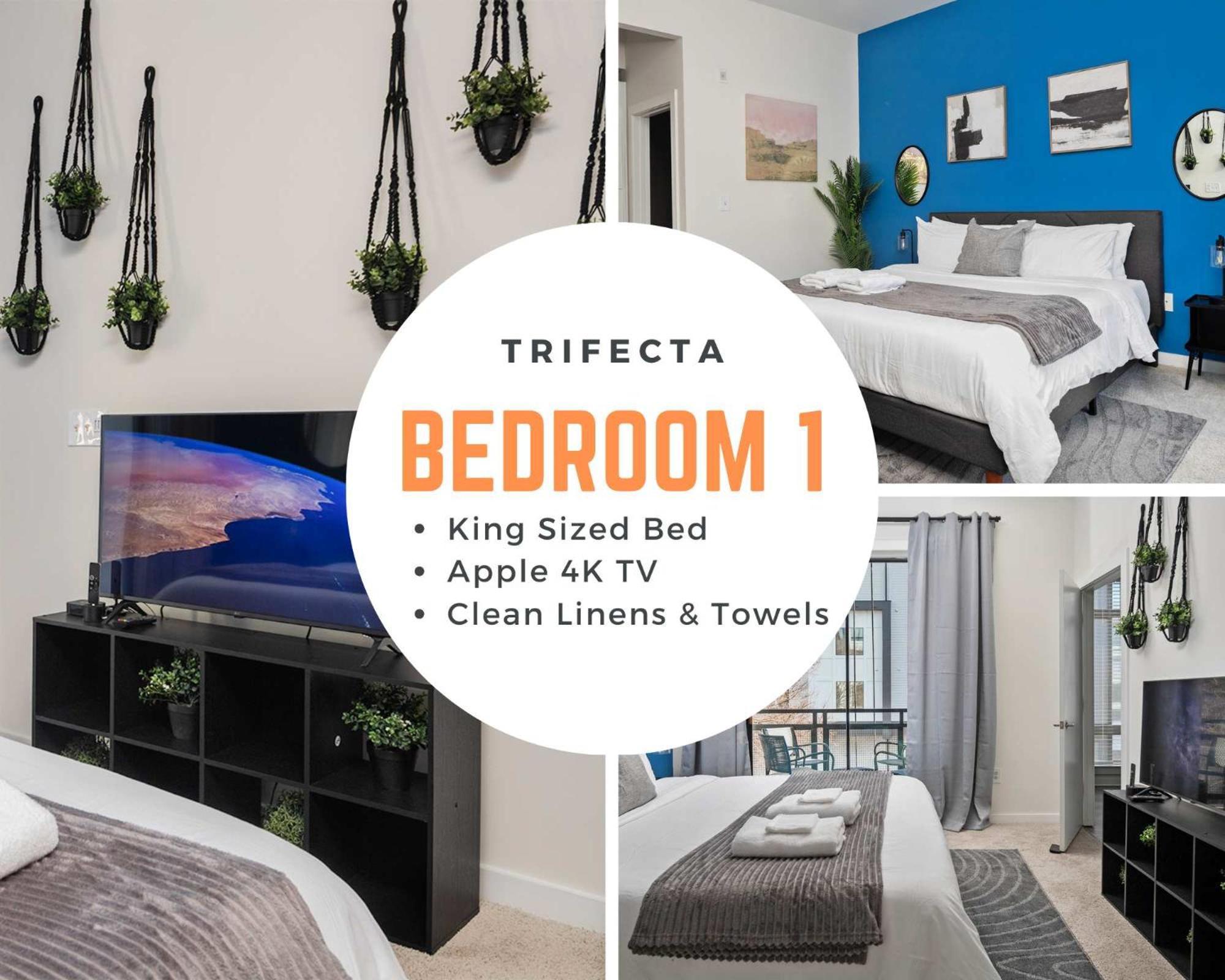 Modern Uptown 2br Free Parking & Private Balcony Apartment