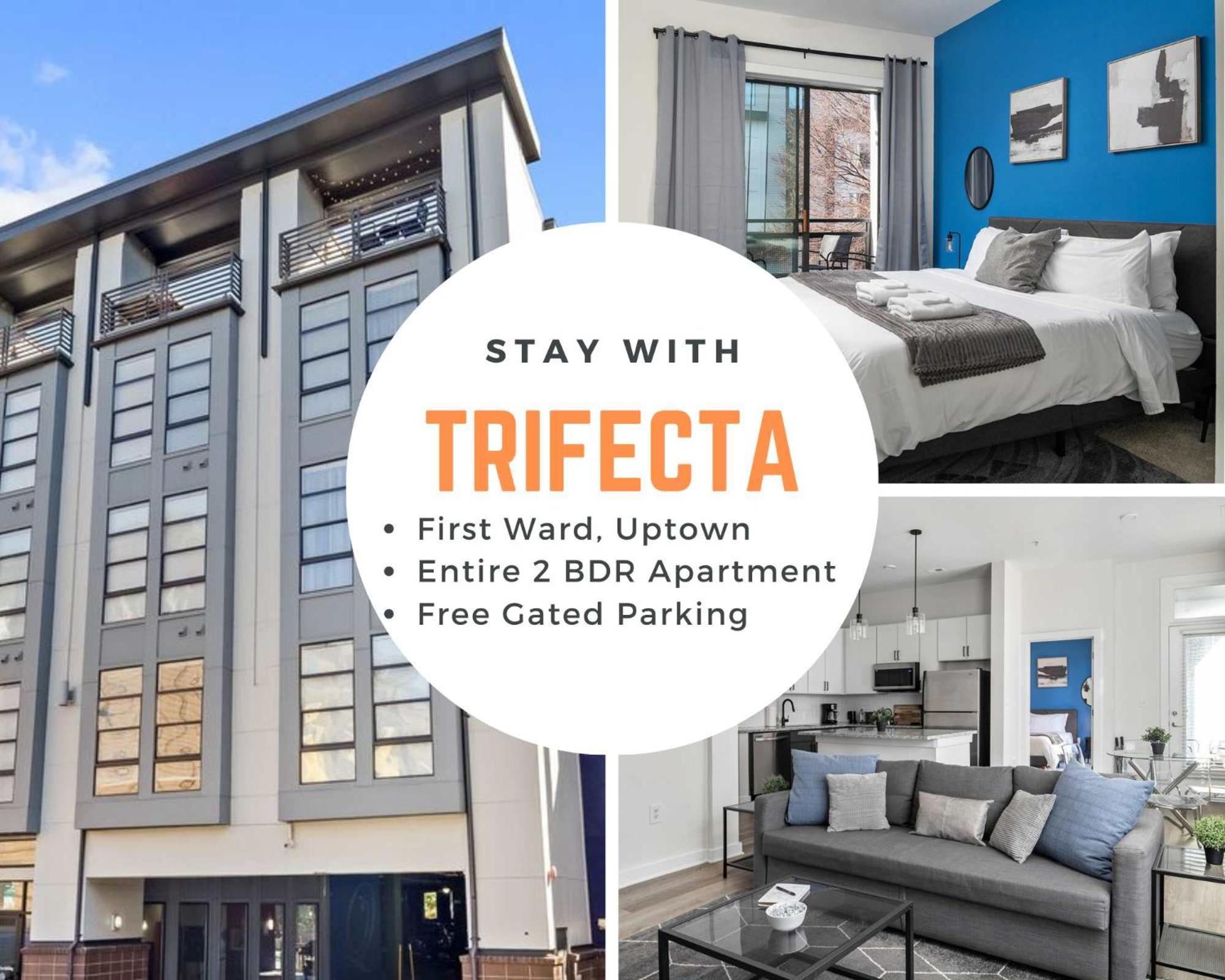 Modern Uptown 2br Free Parking & Private Balcony *